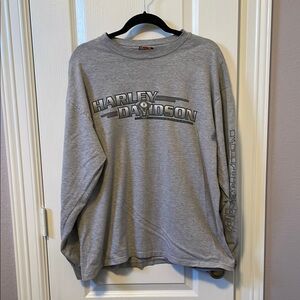 Harley-Davidson Gray Long Sleeve Shirt